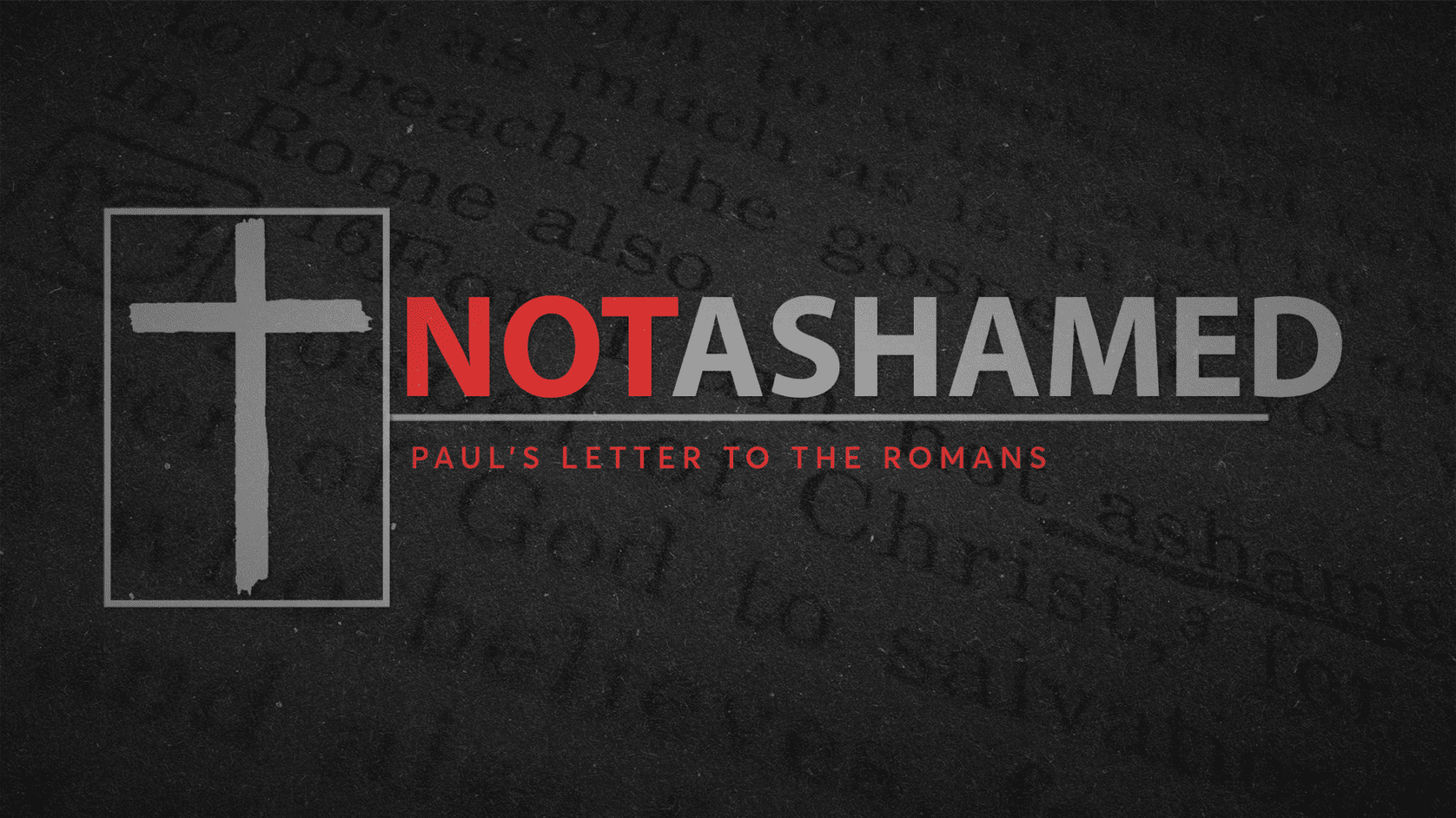 Featured image for “Not Ashamed”